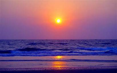 Sunset Summer Ocean Sunsets Resolution Beach Sun