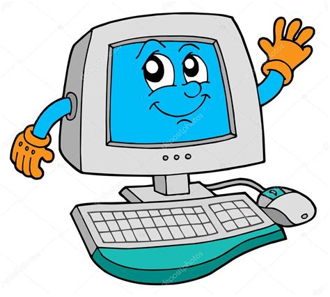 Cute Computer Vector Illustration Stock Vector Image By ©clairev 2148974