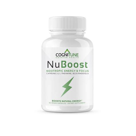 Nu Boost - Caffeine Pills with L-Theanine, Rhodiola Rosea, Vitamin B12