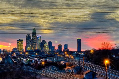 Sunset In The Queen City Of Charlotte Photo By Ben Premeaux Queen City