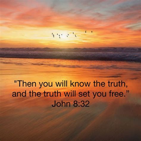 John 832 Then You Will Know The Truth And The Truth Will Set You Free