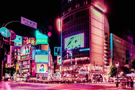 Neon Lights In Tokyo By Xavier Portela Shockblast