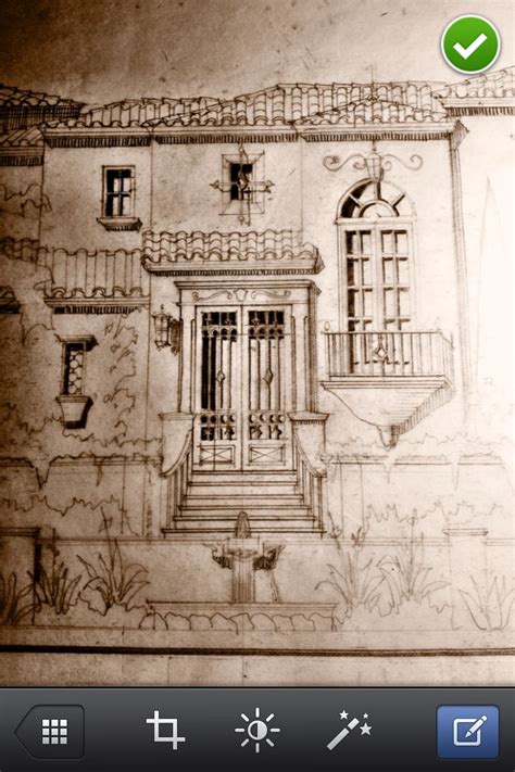 Entry Study For A Spanish Colonial Home In Scottsdale