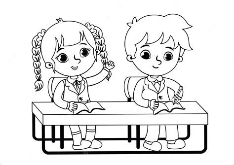 Student Clipart Black And White
