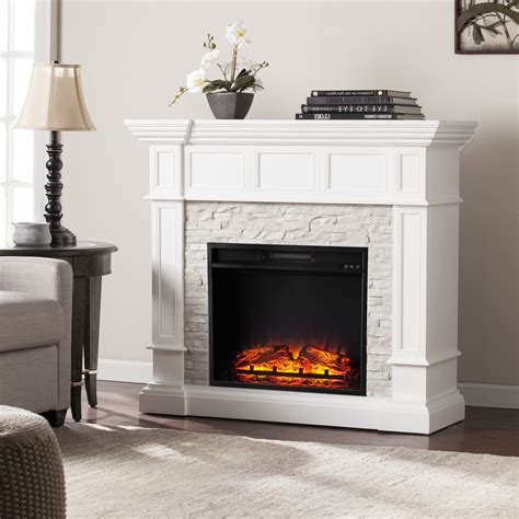 Sei Ignatius Traditional Style Corner Convertible Electric Fireplace In