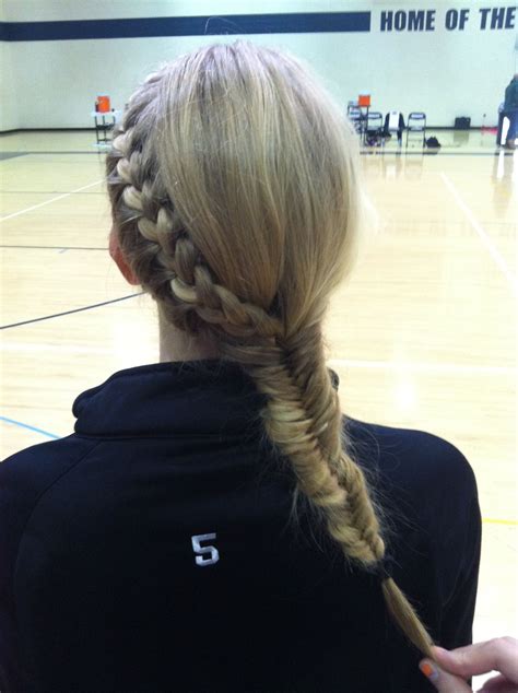 Pin By Jordan Hyduke On Hair Volleyball Hairstyles Sporty Hairstyles