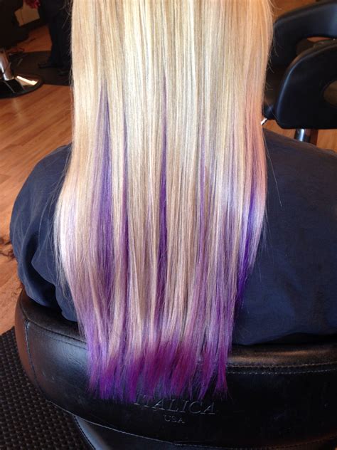 View the profiles of people named short blonde hair with purple streaks. Blonde with purple underneath | Purple underneath hair ...