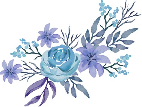 Blue Flower Transparent Background