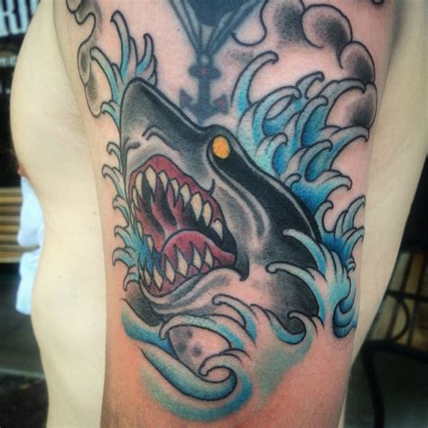Shark Tattoo Junior Garcia Tattoo Traditional Tattoo