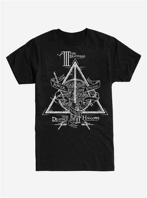 Harry Potter The Deathly Hallows T Shirt Harry Potter Shirts Harry