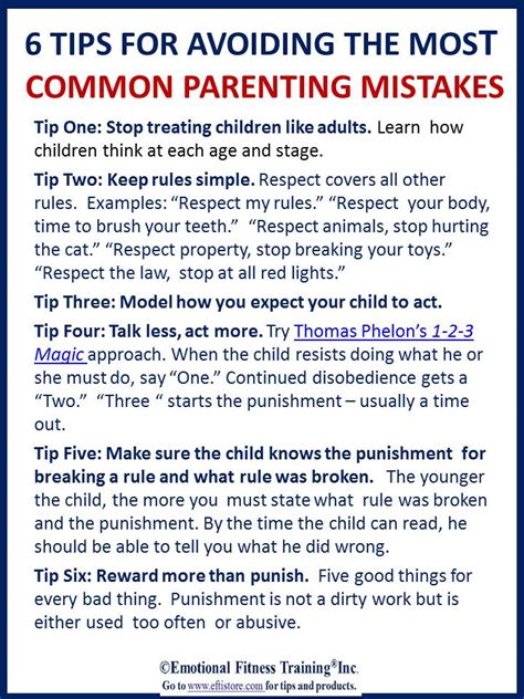 6 Tips To Avoid The Most Common Parenting Mistakes