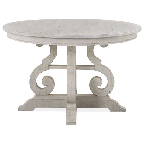 Magnussen Home Bronwyn Dining D4436 22 48 Round Farmhouse Dining Table