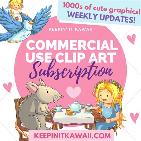 Clip Art Subscription Kawaii Club