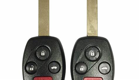 2 New Replacement Uncut Honda Civic Remote Key Fob Keyless Entry