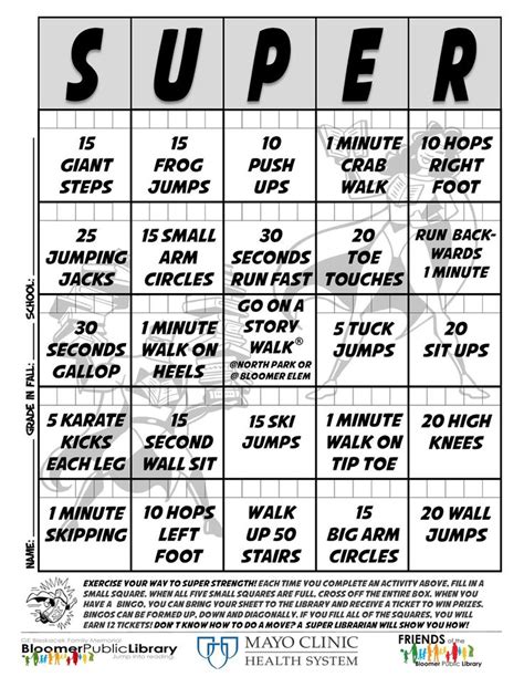 From The Short Stacks Exercise Bingo 2016 Srp On Your
