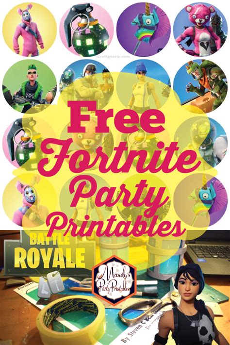 More Free Fortnite Party Printables Mandy S Party Printables