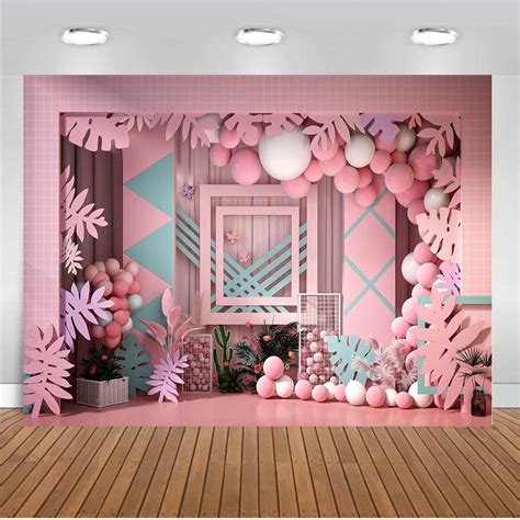 Girls Birthday Photography Background Pink Home Decor 3d Backdrop