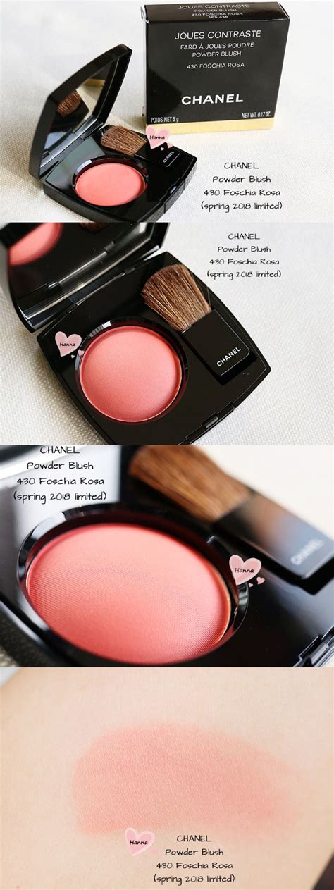 CHANEL Powder Blush In 430 Foschia Rosa Spring 2018 Limited Blush