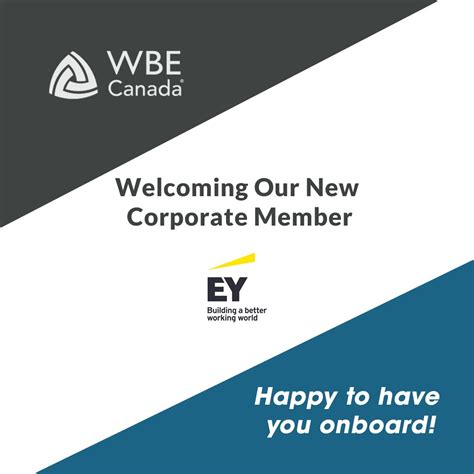 Wbe Canada Welcomes Ey Canada As Its Newest Corporate Member