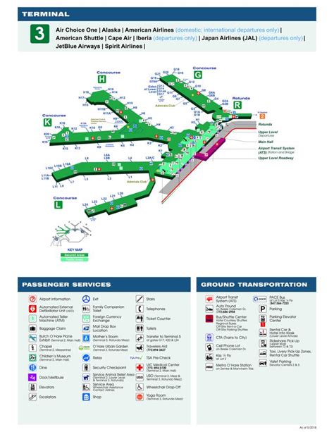 O Hare Airportord Terminal Maps Shops Restaurants Food Court 2021