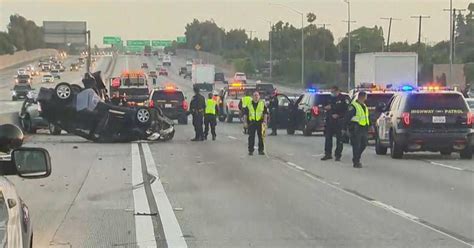 Motorcycle Rider Killed In 3 Vehicle Crash On 605 Freeway In Norwalk Cbs Los Angeles