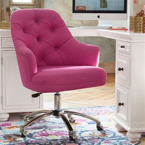 Gaming chair comfortable computer chair for gamer girls armchair leather. Pink Velvet Tufted Desk Chair