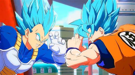 Dragon Ball Fighterz Trailer Shows Super Saiyan Blue Goku And Vegeta In