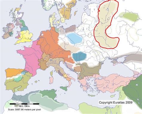 Euratlas Periodis Web Karte Von Land Der Rus Im Jahre 900
