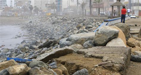 Litoral De Trujillo Destrucción De Playas Por La Erosión Costera