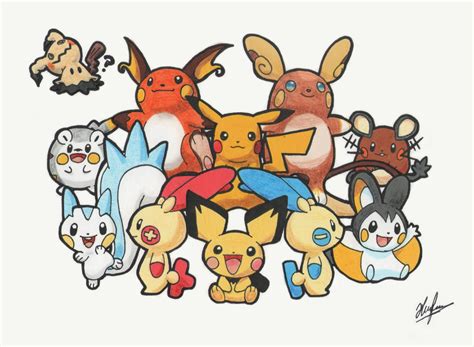 Pikachu Of Every Generation By Neoyurin On Deviantart
