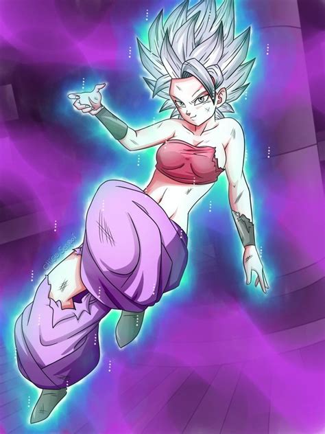 Caulifla Perfect Ultra Instinct Form Dragon Ball Artwork Dragon Ball