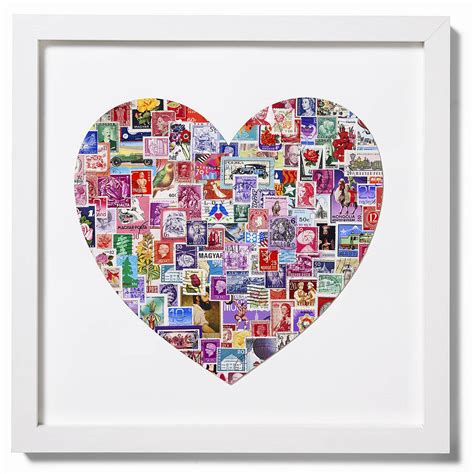 Stamp Heart Art By Bombus
