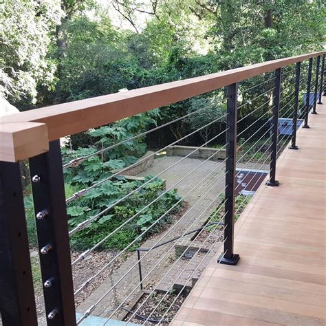 China Wire Rope Railing Balustrade With Stainless Steel Wire Ropes