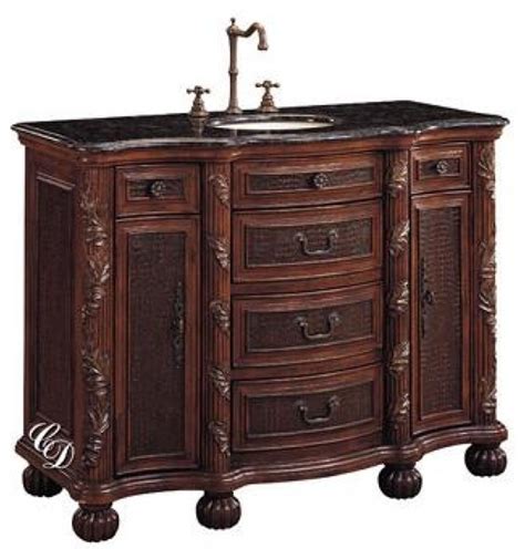 Bespoke bathroom vanity cabinets and bathroom vanity washstands from. 49 Inch Traditional Single Sink Bathroom Vanity ...