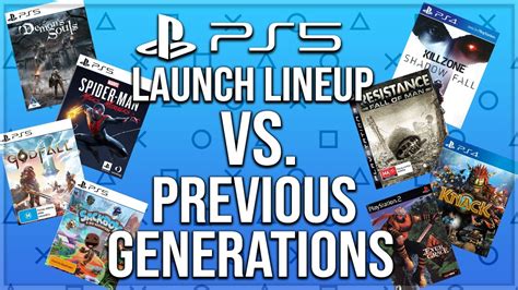 Ps5 Launch Lineup Vs Previous Playstation Generations Youtube