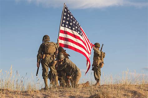 Soldier Holding Flag Stock Photos Pictures And Royalty Free Images Istock