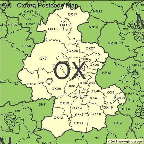 oxford postcode area and district maps in editable format map oxford districts