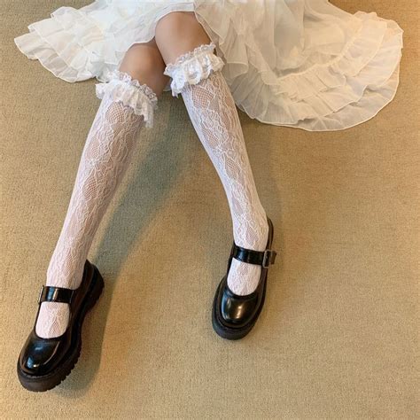 Lace Stockings Love Leg Rings From Asian Cute {kawaii Clothing} Lace Stockings Lace Socks