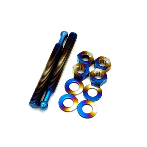 JDC Titanium Quik-Latch Replacement Hood Pin Hardware Kit (Universal)