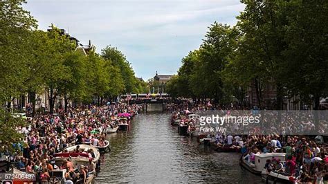 canal parade to celebrate gay pride photos et images de collection getty images