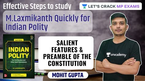 Salient Features Preamble Of The Constitution Indian Polity M Laxmikanth Mohit Gupta