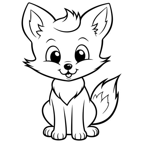 Cute Fox Coloring Pages Fun Printable Fox Drawings For Kids