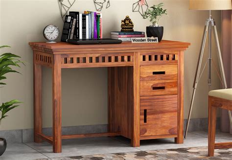 · free shipping on $35+ Buy Adolph Study Table (Honey Finish) Online in India ...