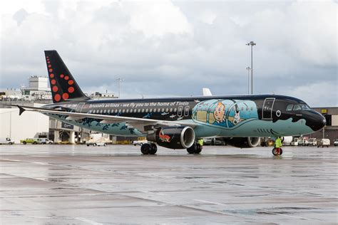 Brussels Airlines A320 Tintin Livery Taken At Manchester Flickr