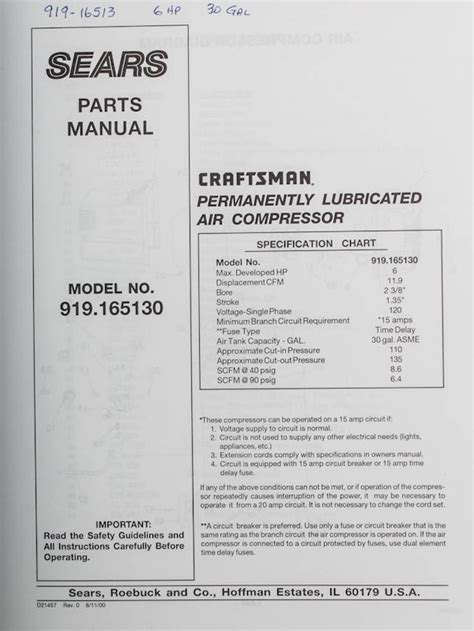 Craftsman 6 Hp 30 Gal Air Compressor Ebth