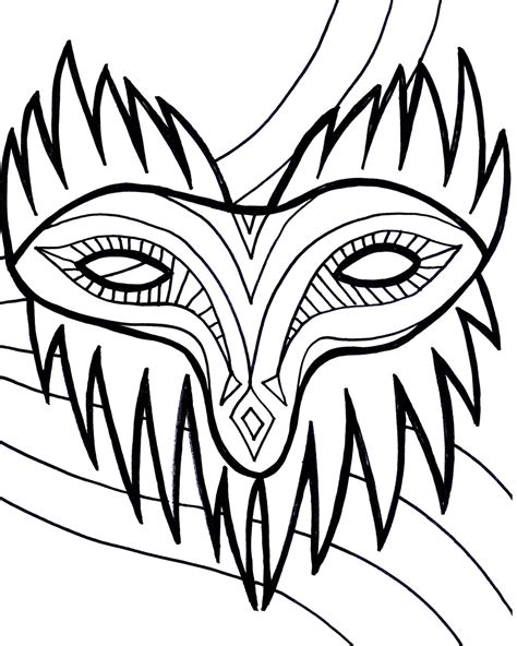 Beautiful Mardi Gras Mask Printable Coloring Pages Coloring Pages