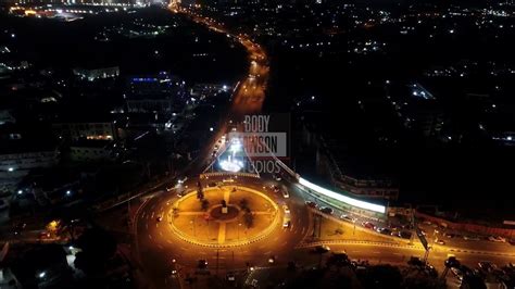 Aerial View Of Lagos At Night Youtube