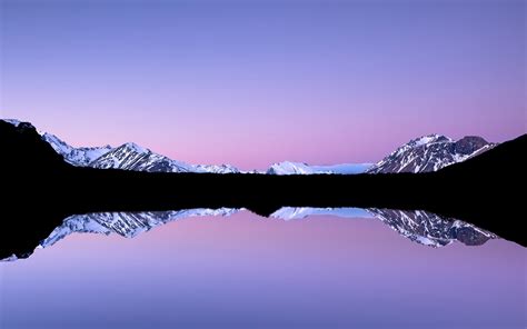 Nature Lake Landscape Reflection Fog Mountain Ice