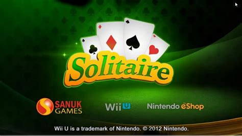Solitaire Wii U Nintendo Eshop European Trailer Youtube