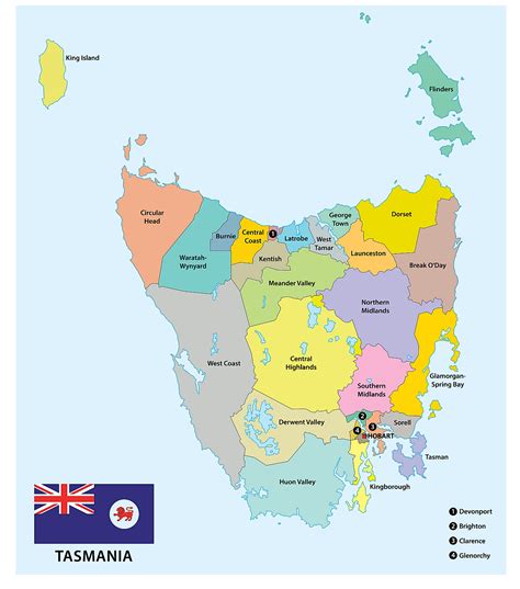 Tasmanien Karten Fakten Weltatlas